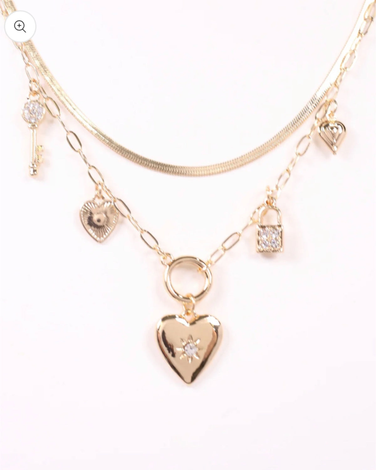 Jana Layered Charm Necklace
