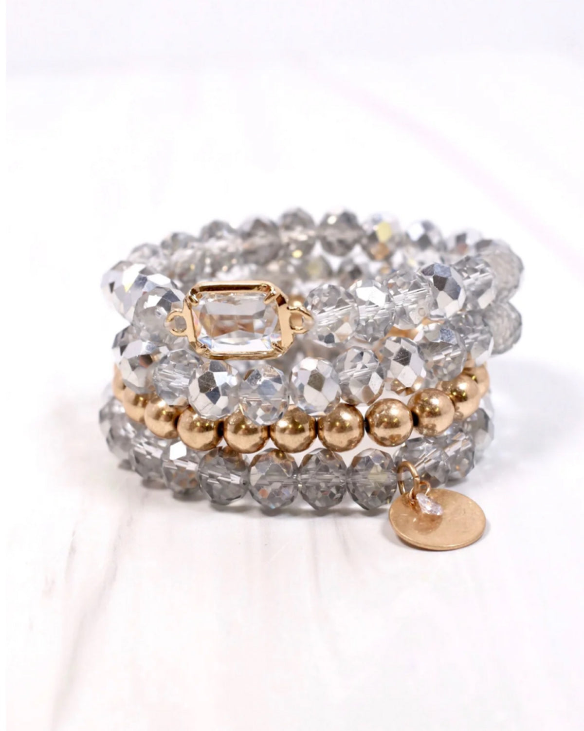 Grantham Bracelet Set in Silver