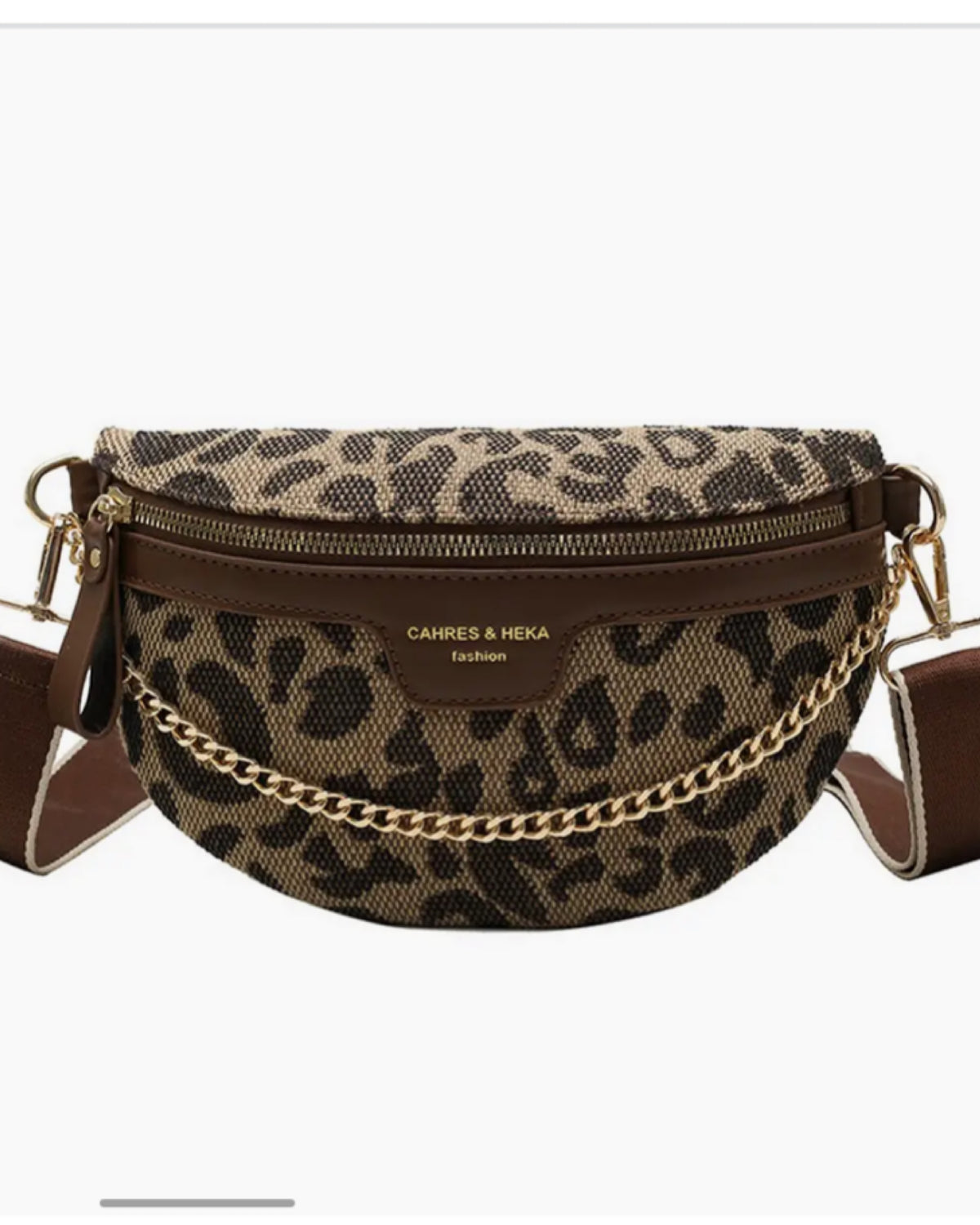 Crossbody Leopard with Brown