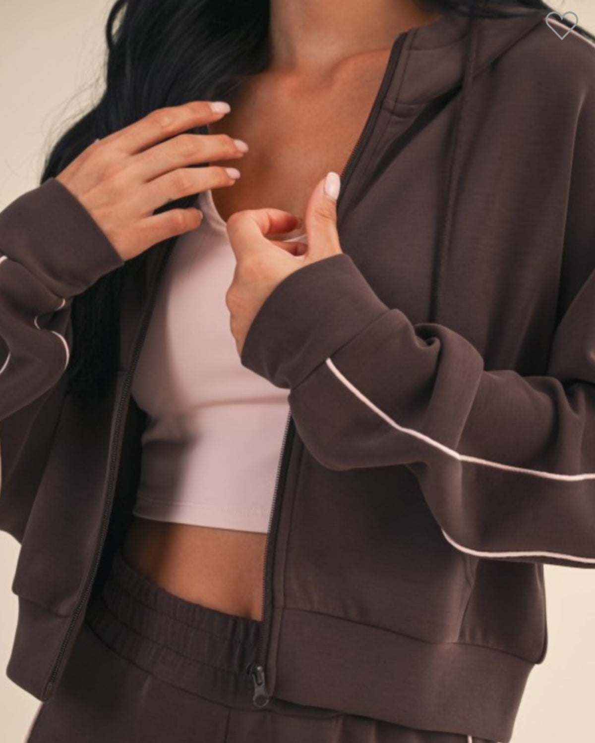 On-the-Go Chocolate Track Pant Set