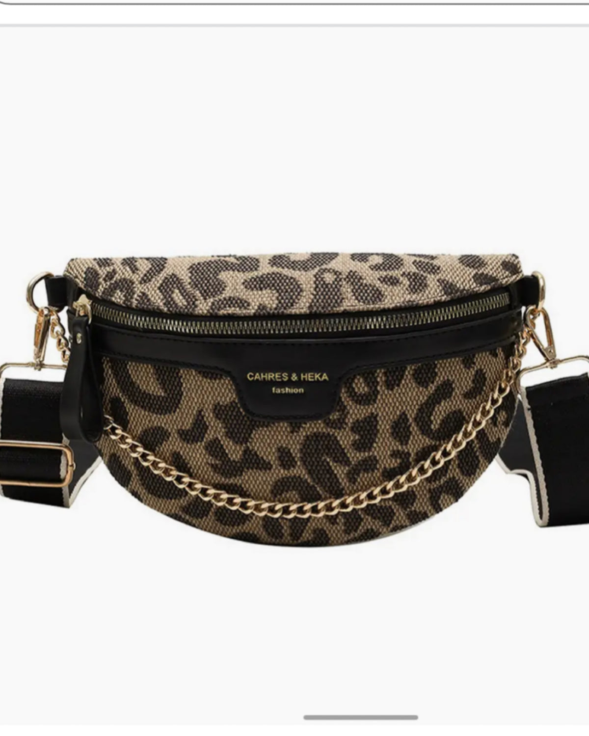 Crossbody Leopard with Black