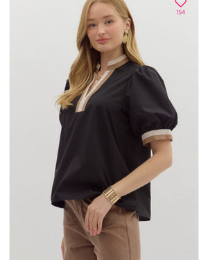Coffee Shop Meet & Greet Blouse in PLUS