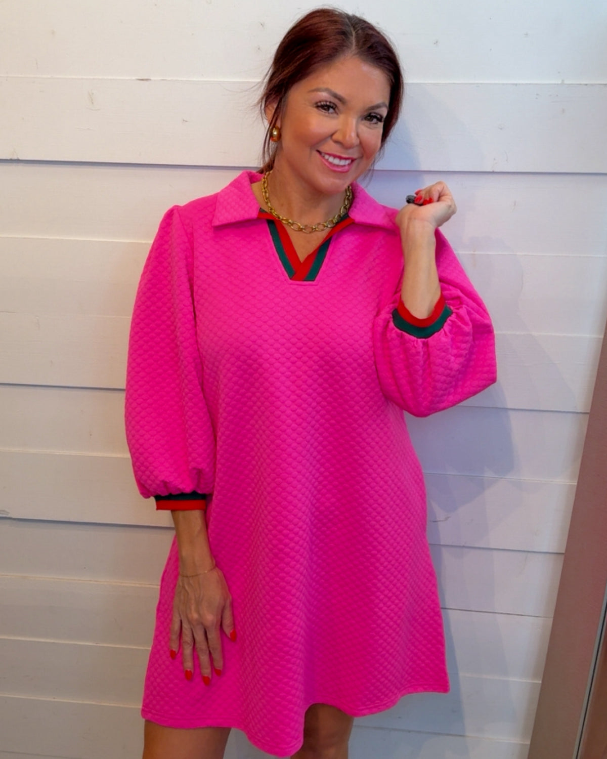Classy in Pink Dress