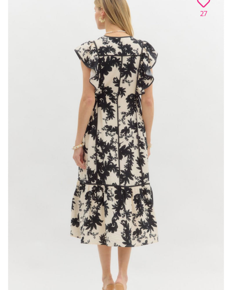 Botanical Garden Oasis Midi Dress