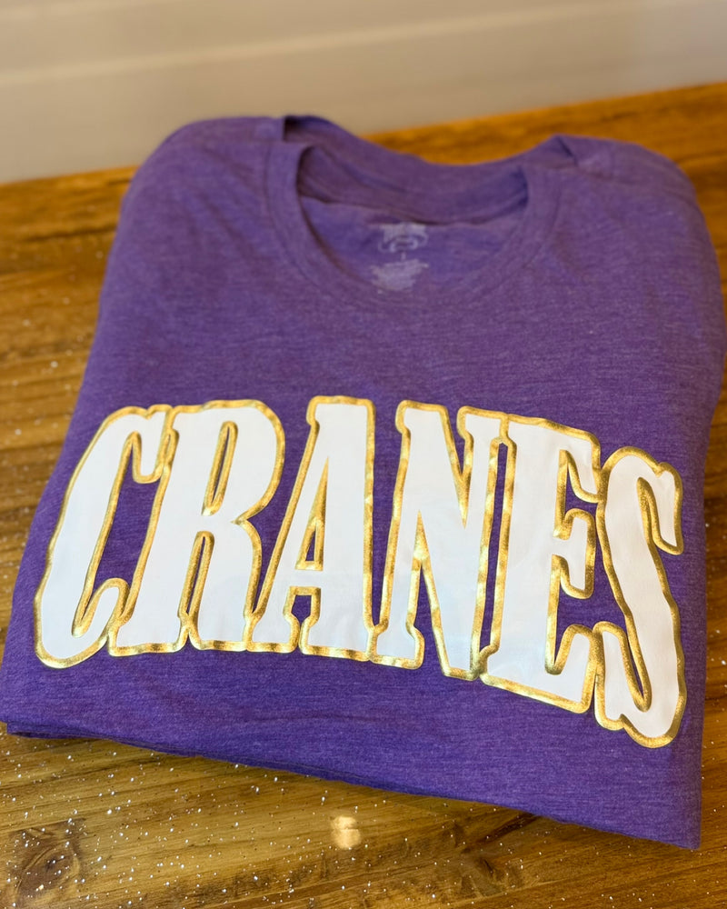 CRANES Purple tee