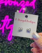 Metal Heart Studs