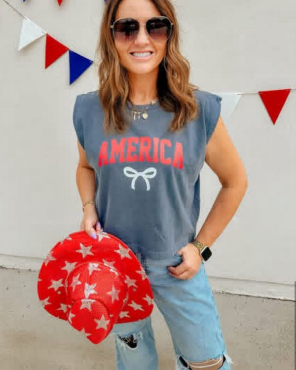 AMERICA Bow tee