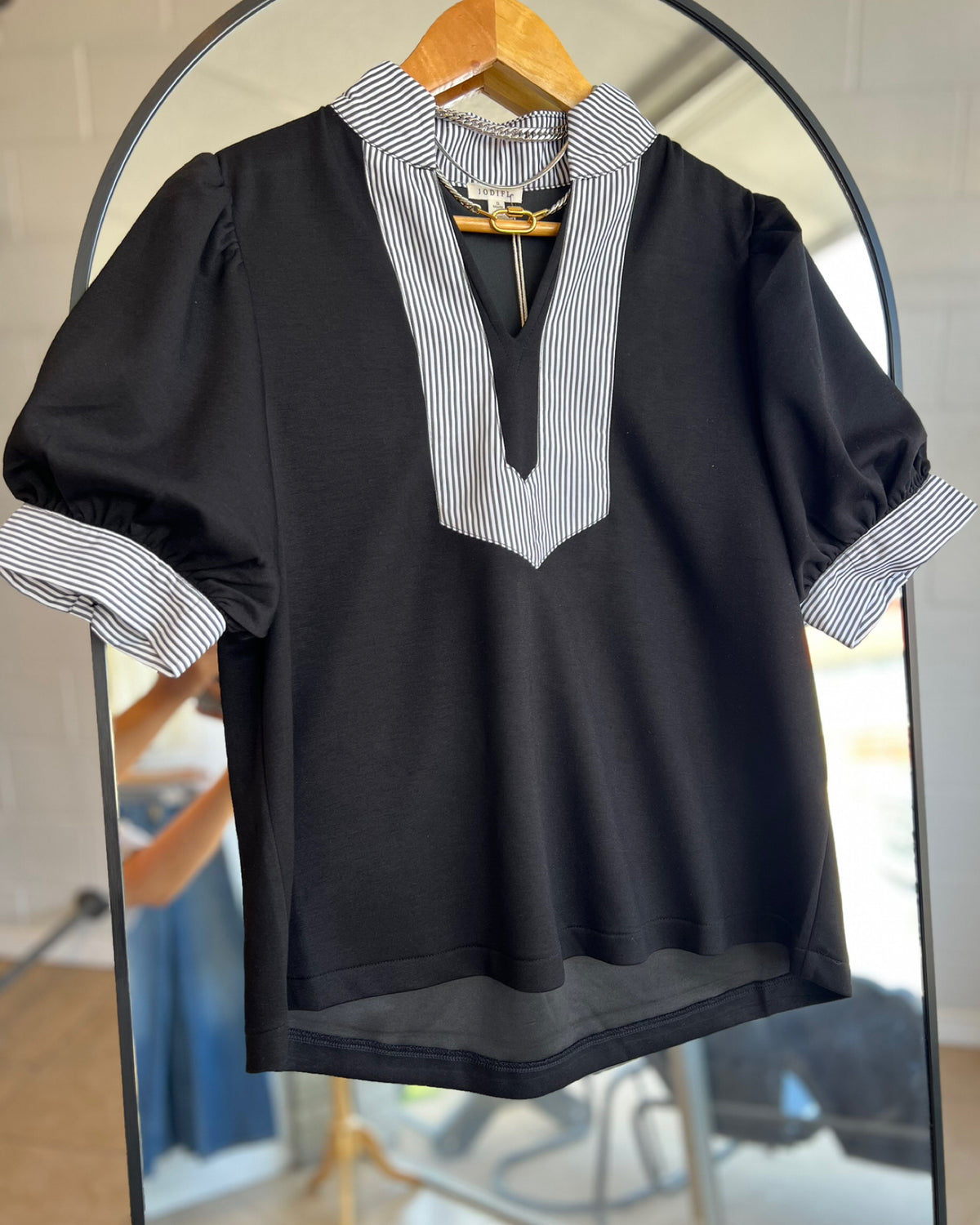 Polished Summer Blouse in Midnight