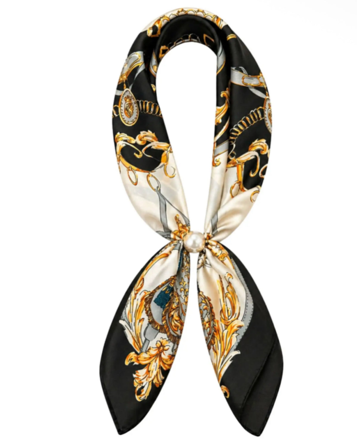 Ready To Wear Magnet Scarf with Ivory