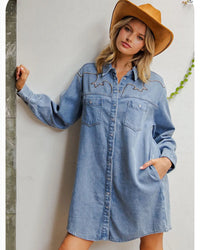 Waisted Nights Denim Dress
