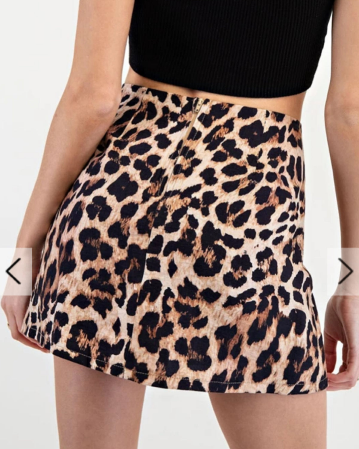 Night Out in Leopard Skort