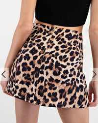 Night Out in Leopard Skort