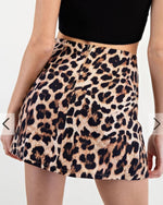 Night Out in Leopard Skort