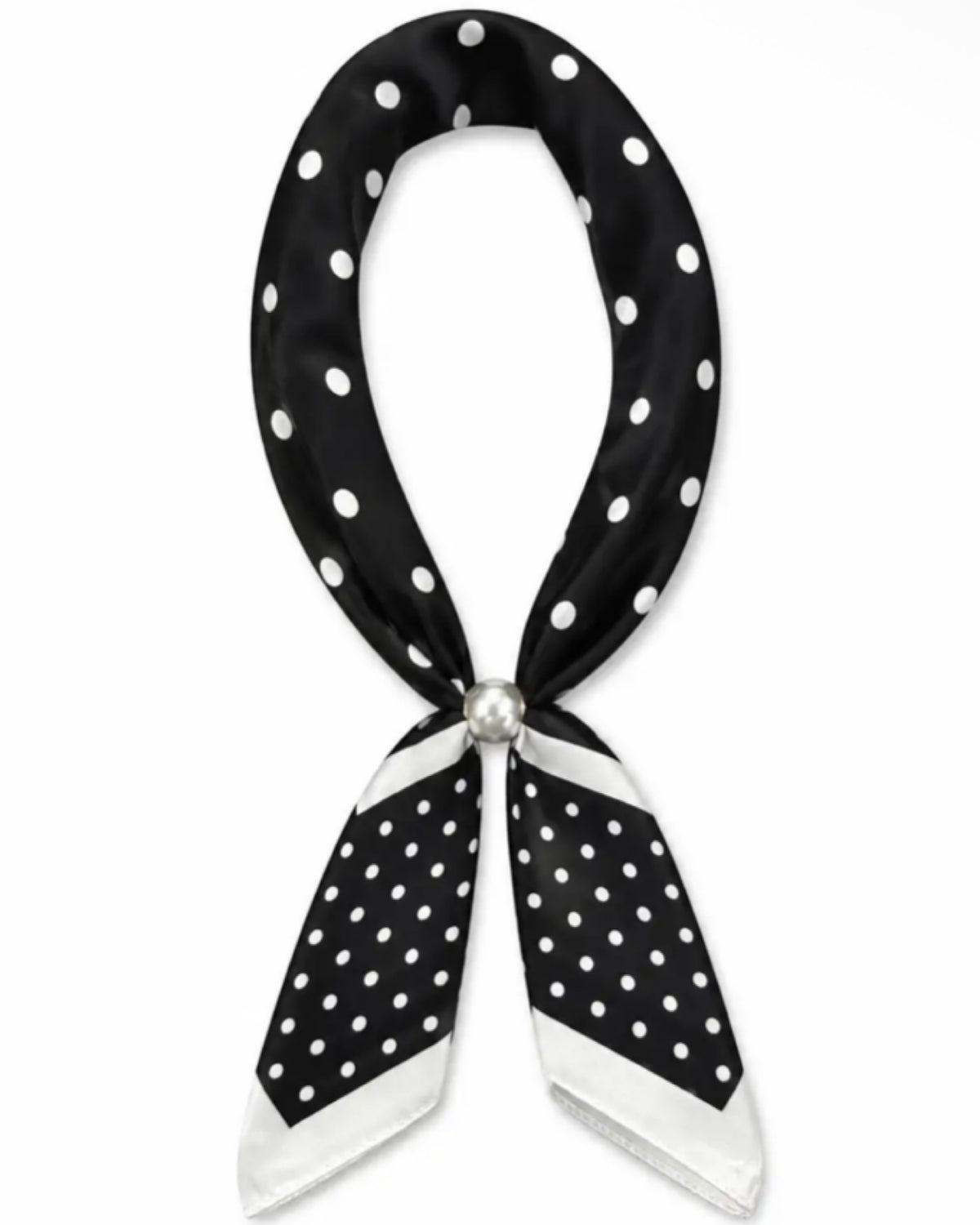 Ready To Wear Magnet Scarf with Polka-Dots