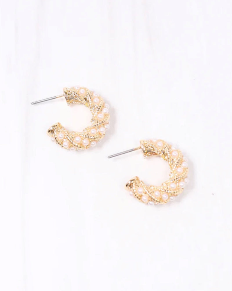 Caulifield Pearl Hoop Earring