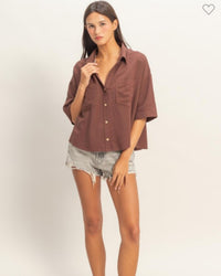 Office Casual Collard Short Sleeve