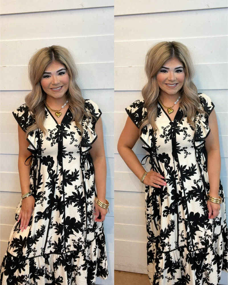 Botanical Garden Oasis Midi Dress