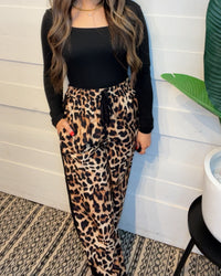 Quick Run Leopard Track Pants