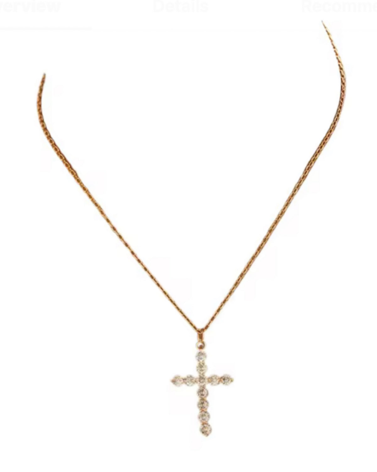 Dainty Gold Cross Necklace