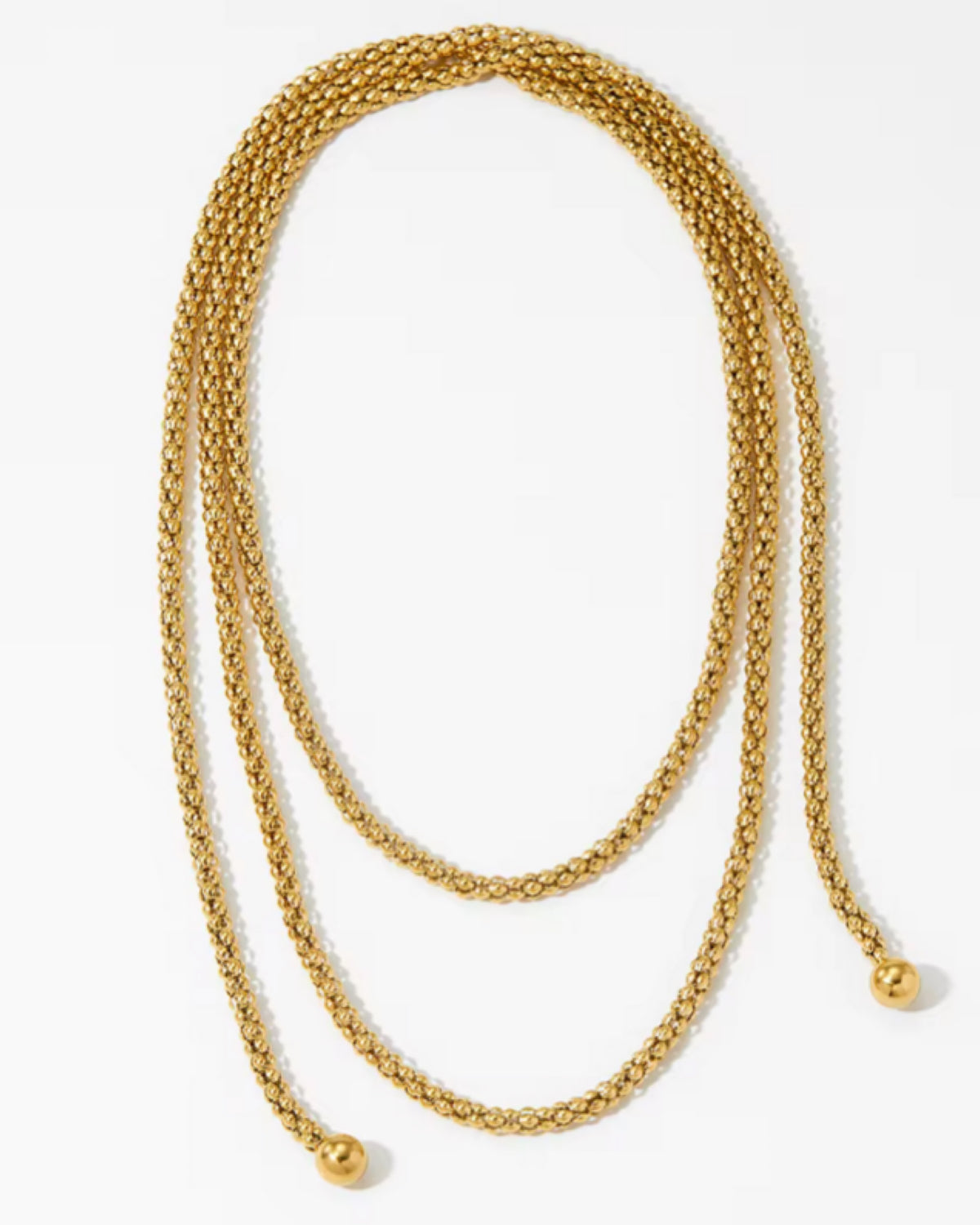 Vintage XL Wrap Around Gold Necklace