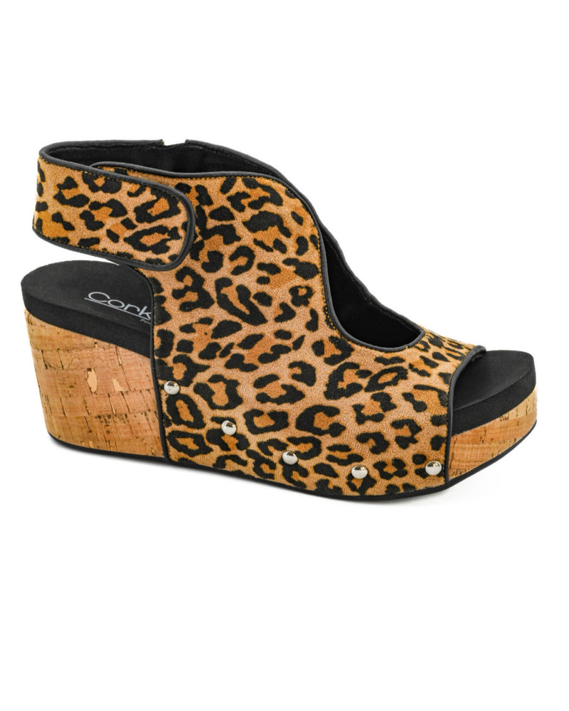 Corky's Frisky Leopard Wedge
