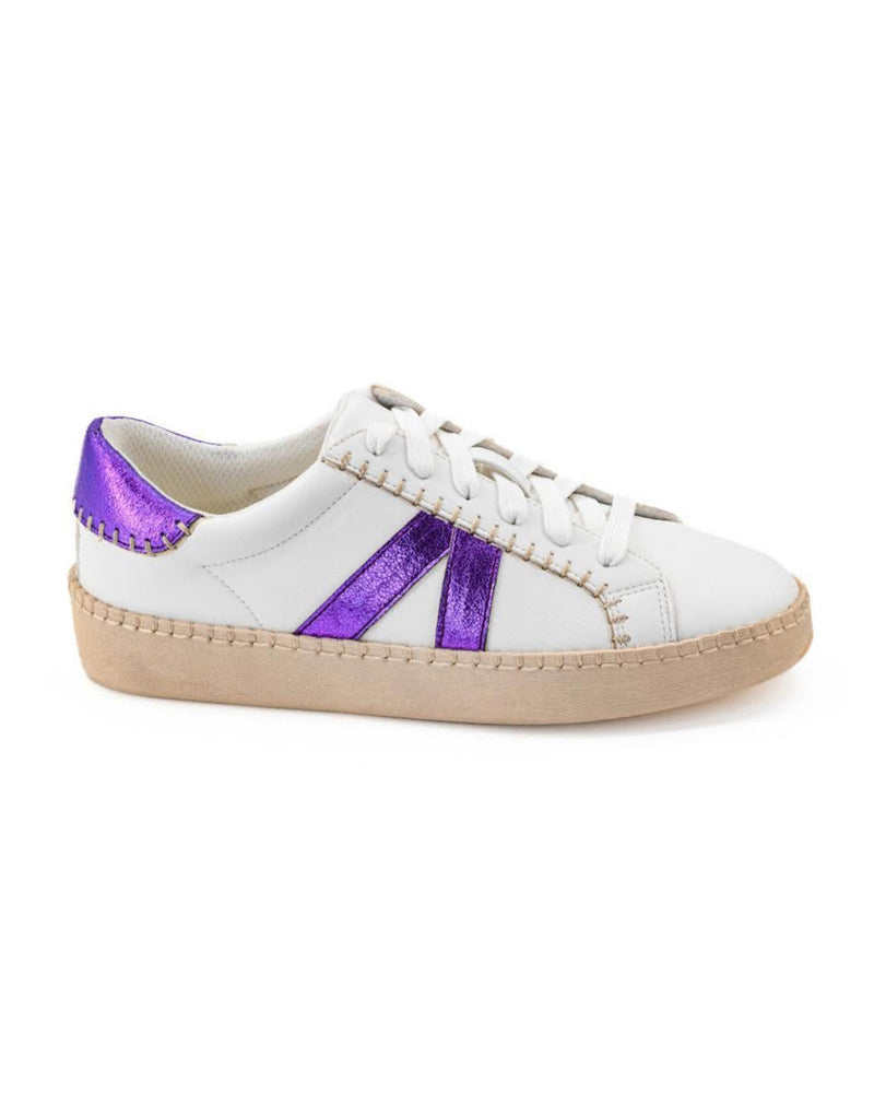 Game Zone White & Purple Sneaker