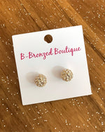 Rhinestone Ball Earrings