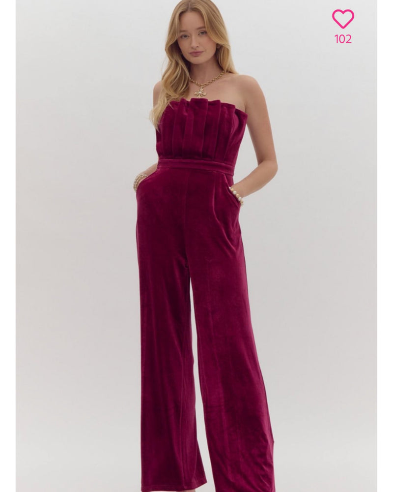 Meet me under the Mistletoe Jumpsuit