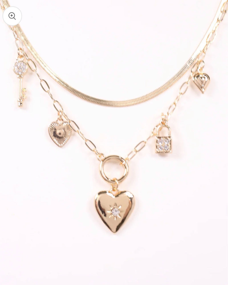 Jana Layered Charm Necklace