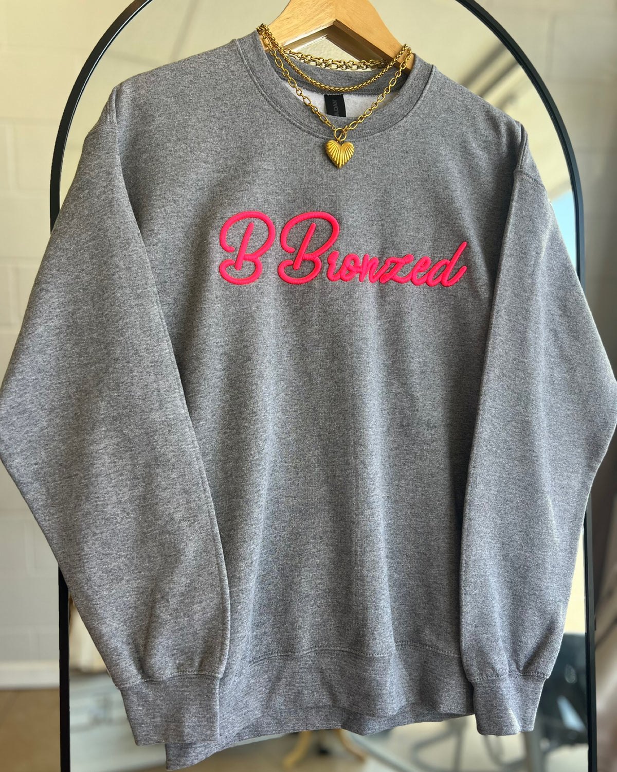B Bronzed sweatshirt