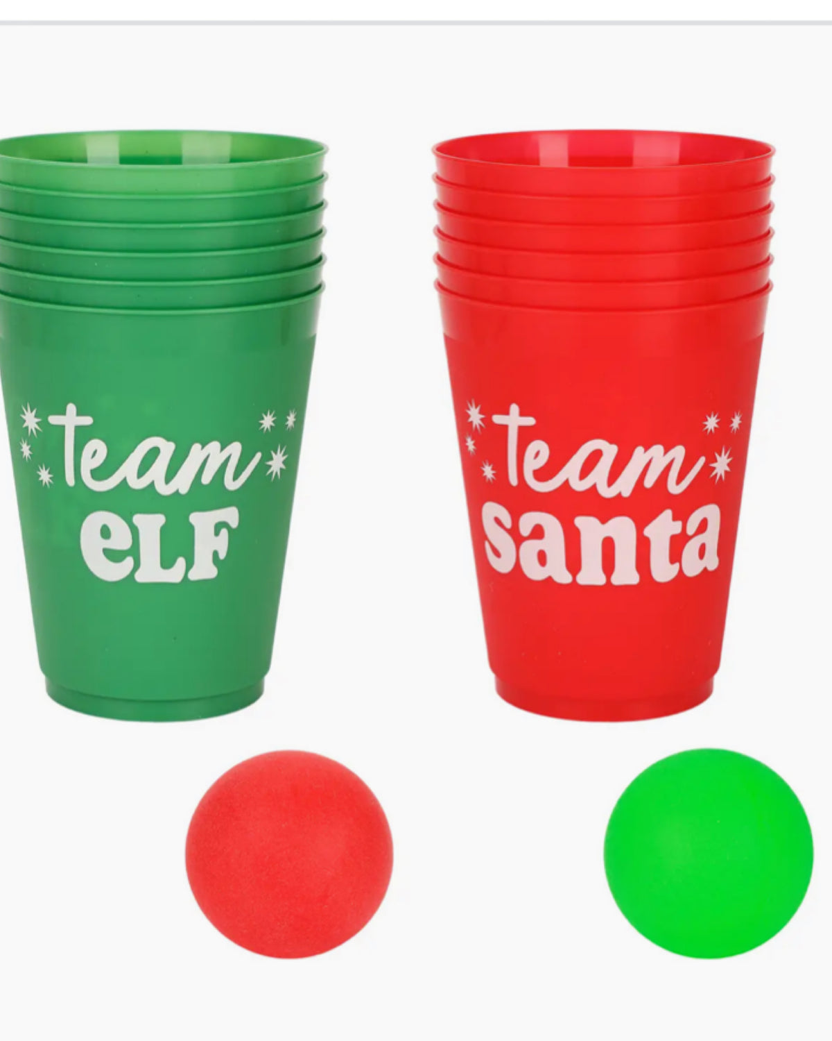 Holiday Cup Toss Game set