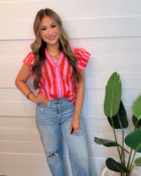 Rosè Rush Stripped Top
