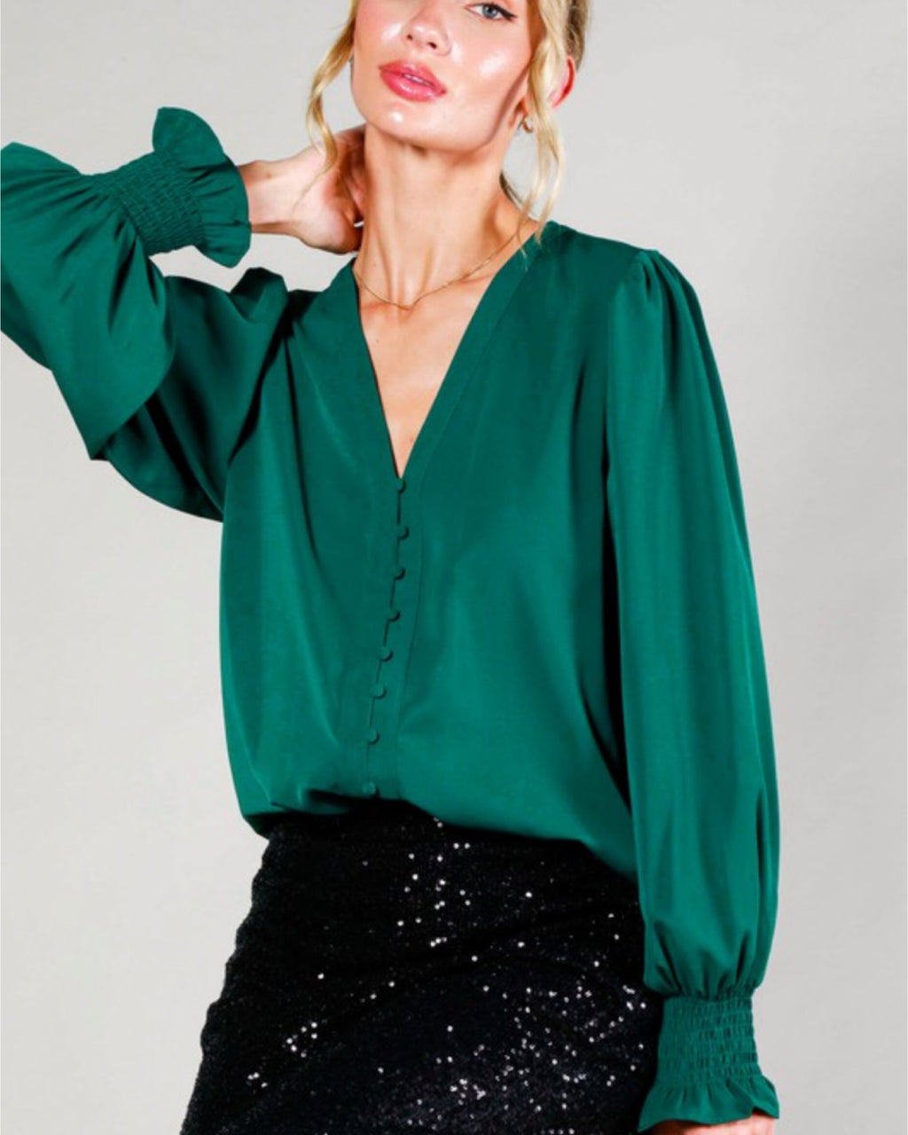 Holiday Dreams Hunter Blouse