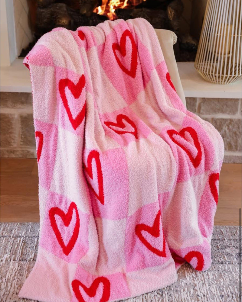 Heart Blanket Throw