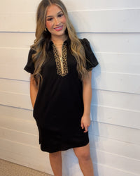 Friendsgiving Hostess Dress in BLACK