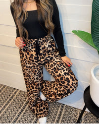 Quick Run Leopard Track Pants