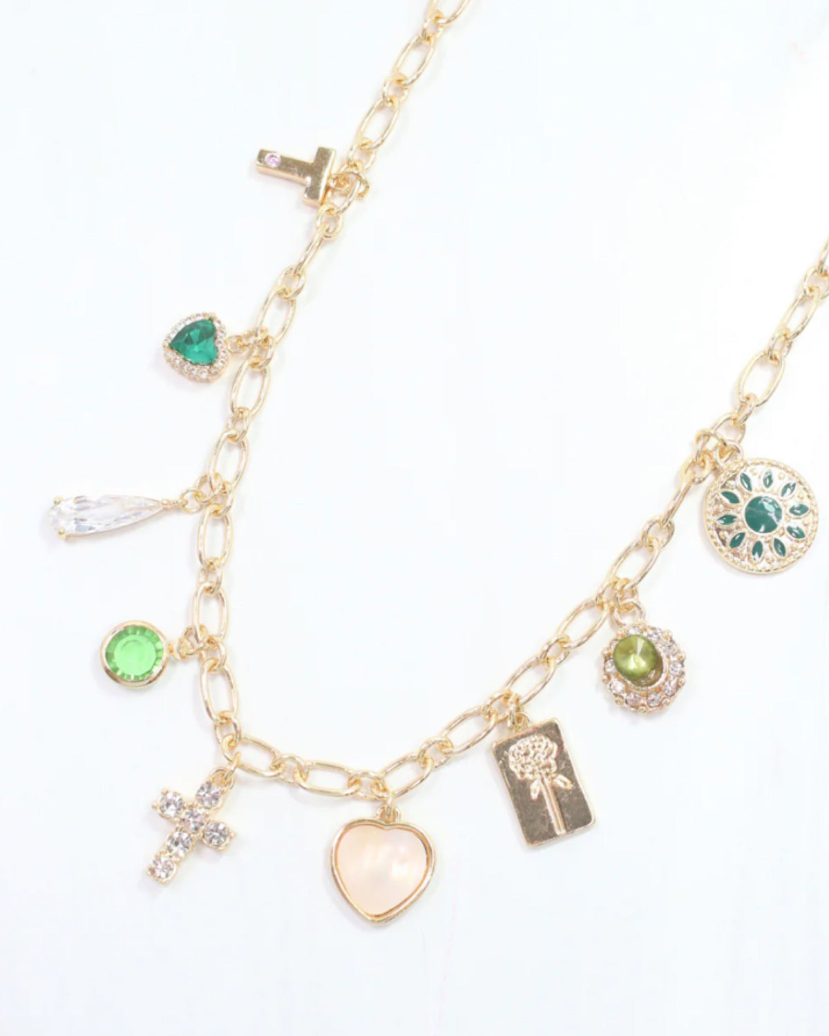 Bakari Charm Heart Charm Necklace
