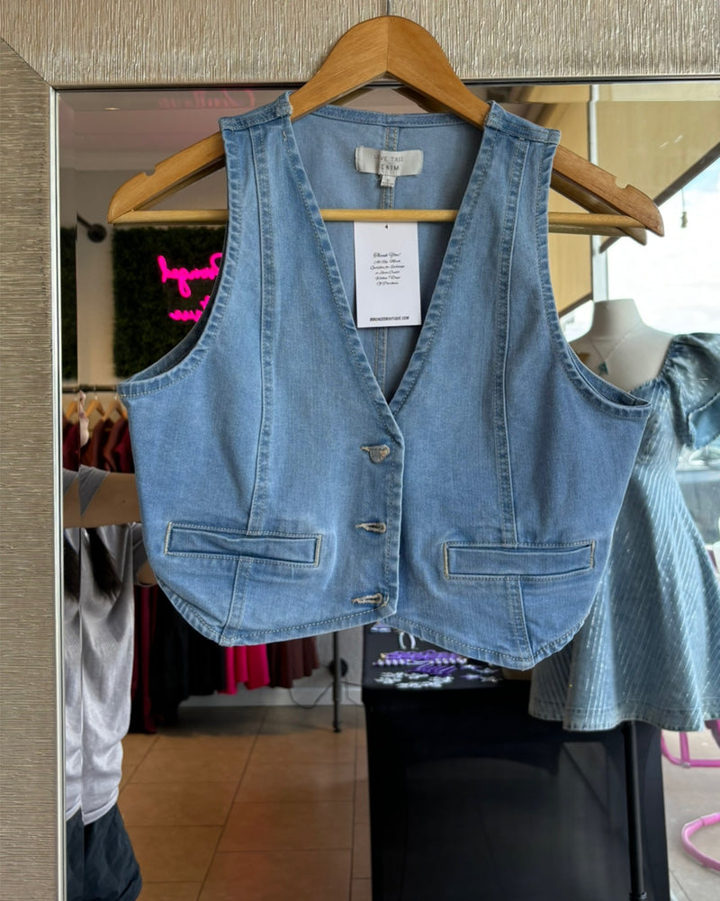 City Girl Denim Vest