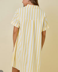 Shirt Dress/ Lemon