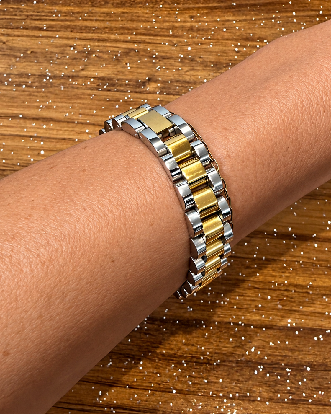 Gold/ Silver Mix Band thin