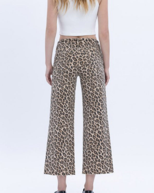 Olivia Leopard Denim Jeans