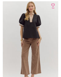 Coffee Shop Meet & Greet Blouse in PLUS
