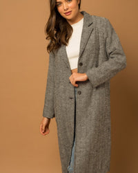 City Herringbone Coat