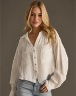 Spring Break in Cabo Gauze Button-up Top