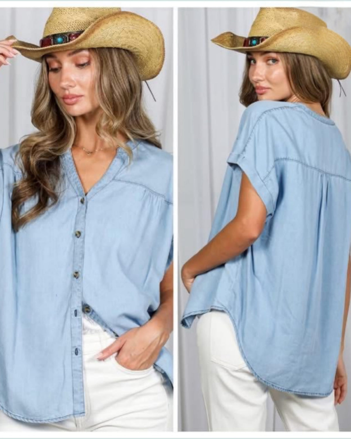 Vine & Love Chambray Button Down