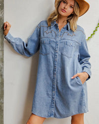Waisted Nights Denim Dress