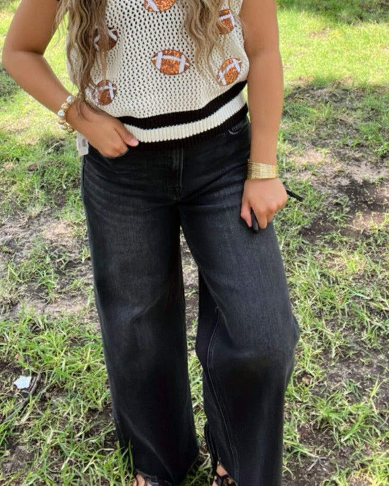 Stylized Jean in Washed Black