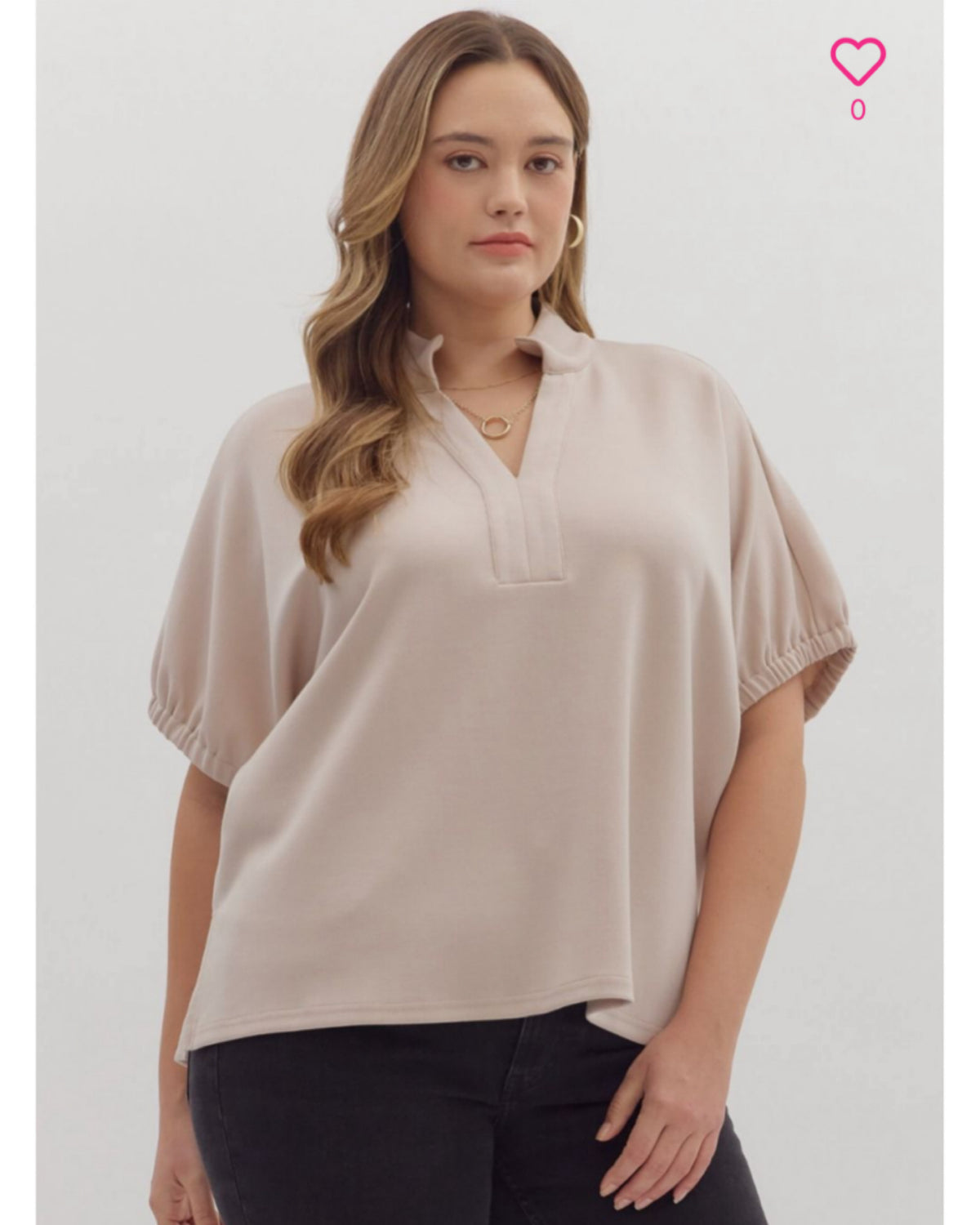 Another Essential Top in PLUS/  OATMEAL
