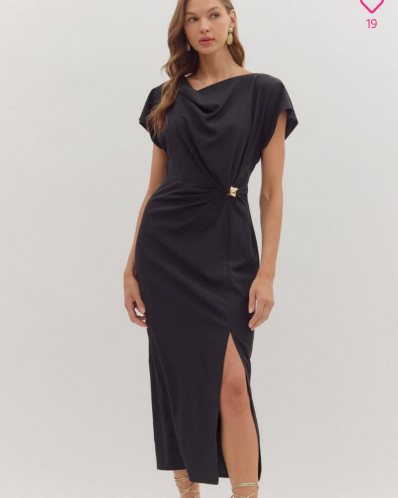 Eternal Elegance Night Dress in Black