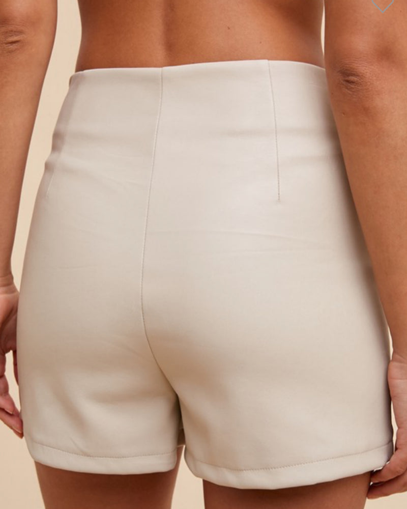 It’s a Date Night Faux Leather Skort